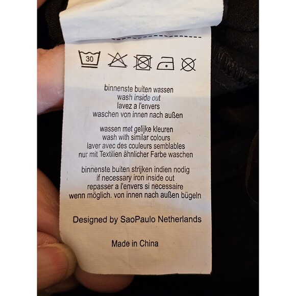 Sao Paulo Anthropologie Bodycon Zip Front Dress 36 Medium Sheath Black Mesh - Picture 13 of 13